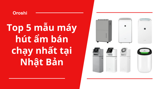 Top 5 mẫu máy hút ẩm bán chạy nhất tại Nhật Bản vào tháng 10 năm 2024 bạn nên biết