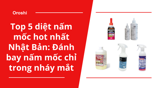 Top 5 diệt nấm mốc hot nhất Nhật Bản: Đánh bay nấm mốc chỉ trong nháy mắt