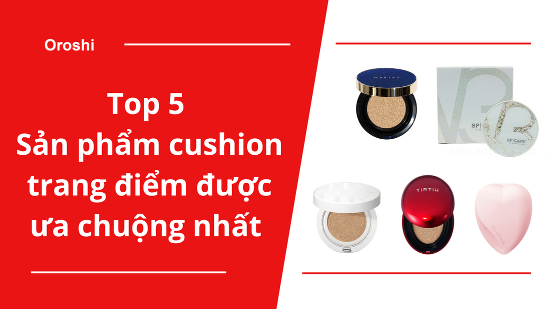 Top 5 sản phẩm cushion trang điểm đang được ưa chuộng nhất tại Nhật Bản tháng 6 năm 2024