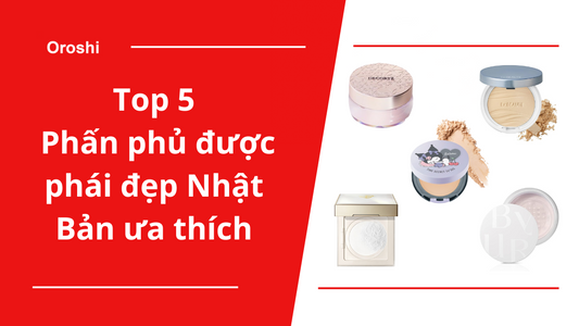 Top 5 sản phẩm phấn phủ đang được phái đẹp Nhật Bản ưa thích nhất tháng 7 năm 2024