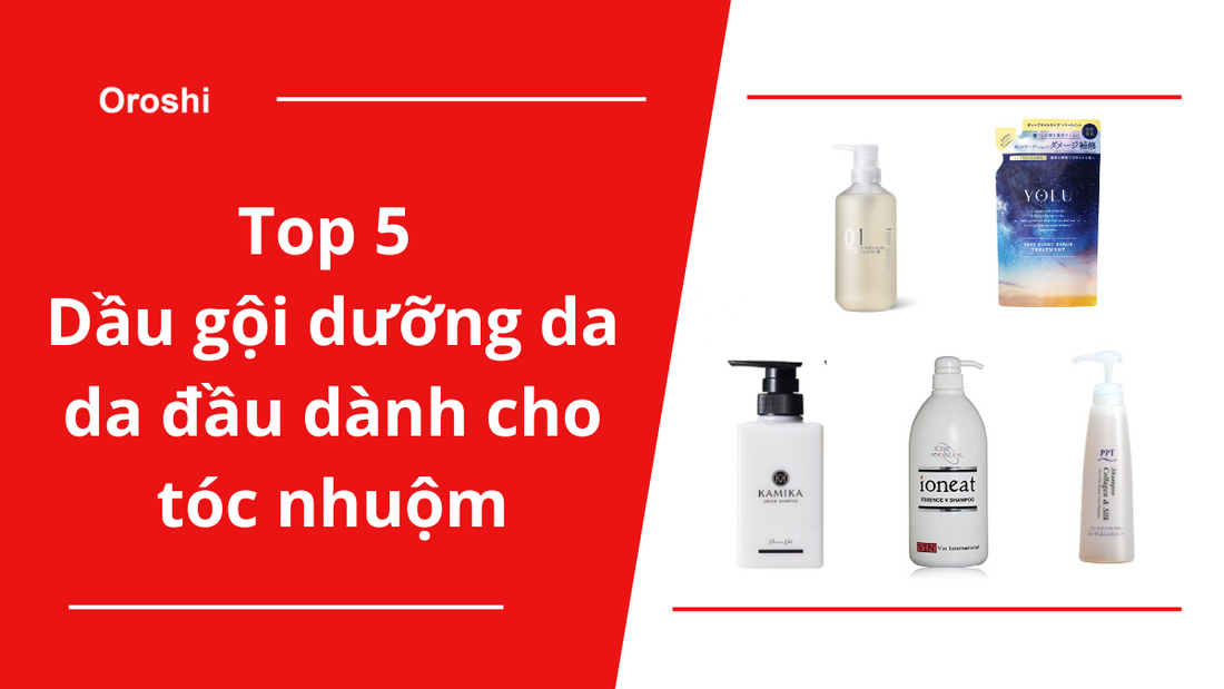 Top 5 loại dầu gội dưỡng da da đầu dành cho tóc nhuộm được người tiêu dùng Nhật Bản ưa thích nhất cuối tháng 6 năm 2024