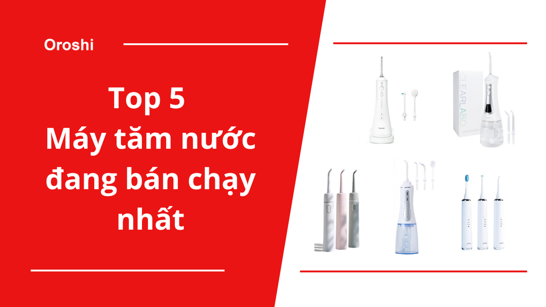 Top 5 sản phẩm máy tăm nước đang bán chạy nhất tại Nhật Bản tháng 6 năm 2024