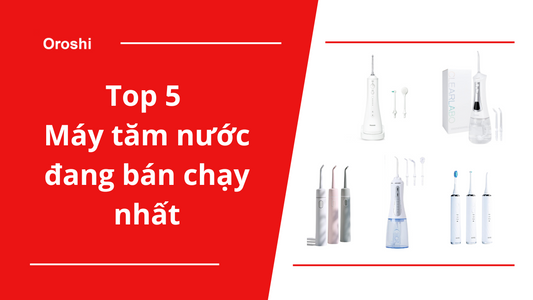 Top 5 sản phẩm máy tăm nước đang bán chạy nhất tại Nhật Bản tháng 6 năm 2024