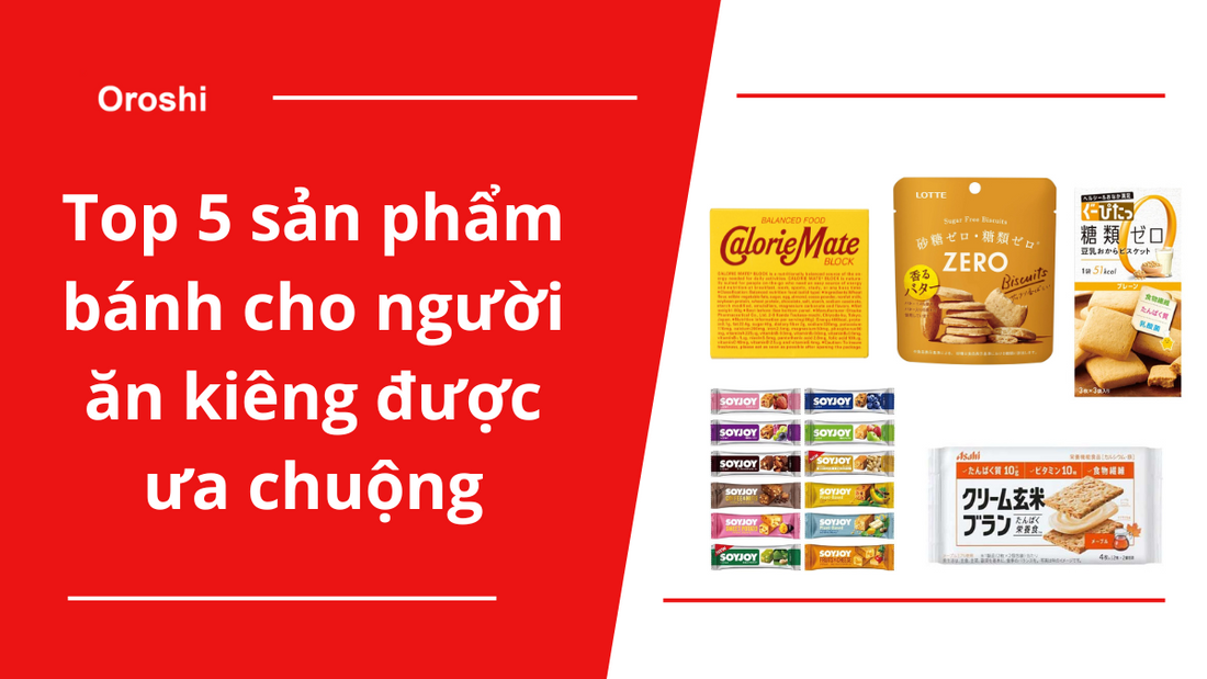 Top 5 sản phẩm bánh cho người ăn kiêng được ưa chuộng tại Nhật Bản tháng 11/2023