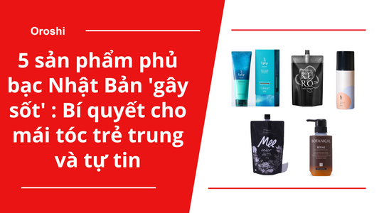5 sản phẩm phủ bạc Nhật Bản 'gây sốt' tháng 2/2025: Bí quyết cho mái tóc trẻ trung và tự tin