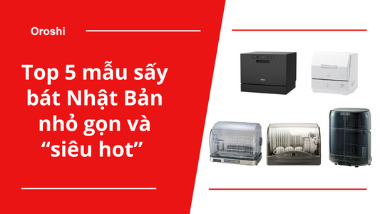 Bạn đã biết 5 mẫu sấy bát Nhật Bản nhỏ gọn mà “siêu hot” này chưa?