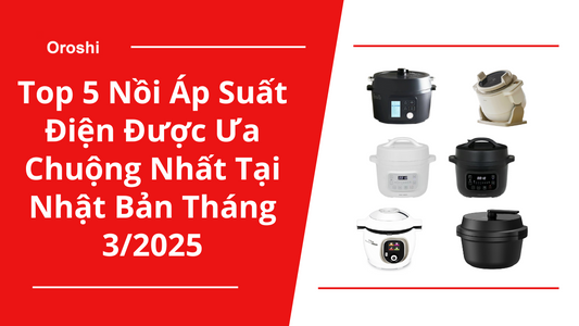 Top 5 Nồi Áp Suất Điện Được Ưa Chuộng Nhất Tại Nhật Bản Tháng 3/2025