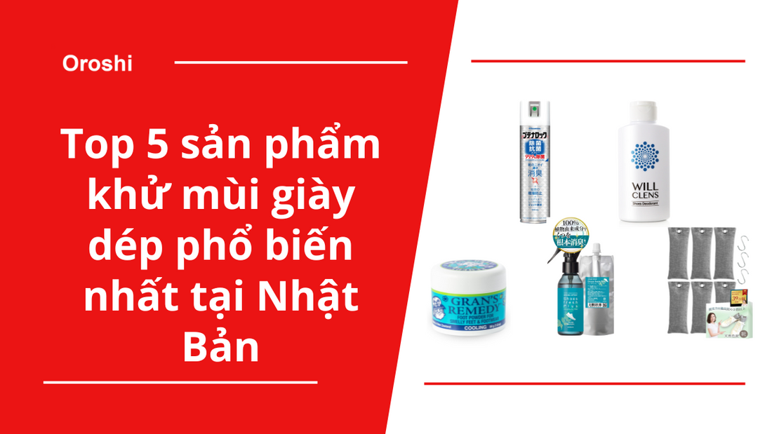 Top 5 sản phẩm khử mùi giày dép phổ biến nhất tại Nhật Bản trong tuần từ ngày 17/3 đến 23/3/2025