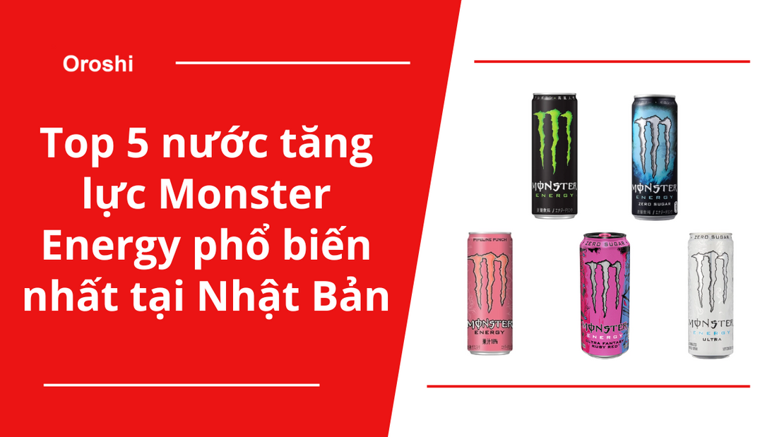 Top 5 nước tăng lực Monster Energy phổ biến nhất tại Nhật Bản trong tuần từ ngày 28/4 đến 4/5/2025