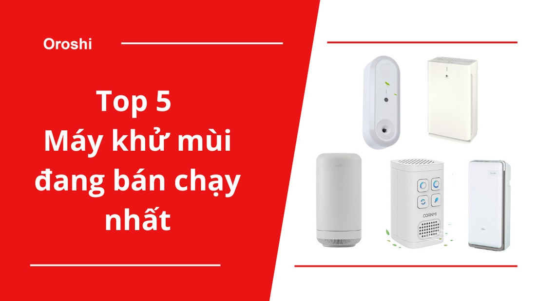 Top 5 sản phẩm máy khử mùi đang bán chạy nhất tại Nhật Bản tháng 5 năm 2024