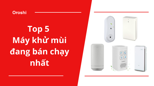 Top 5 sản phẩm máy khử mùi đang bán chạy nhất tại Nhật Bản tháng 5 năm 2024