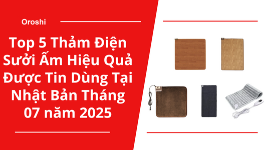 Top 5 Thảm Điện Sưởi Ấm Hiệu Quả Được Tin Dùng Tại Nhật Bản Tháng 07 năm 2025