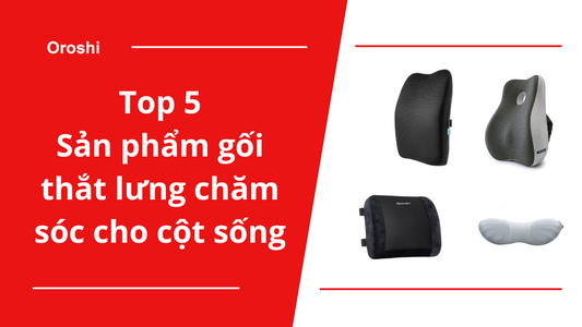 Top 5 sản phẩm gối thắt lưng chăm sóc cho cột sống đang được ưa thích nhất tại Nhật Bản vào tháng 3 năm 2024