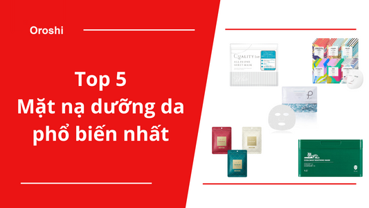 Top 5 sản phẩm mặt nạ dưỡng da phổ biến nhất tại Nhật Bản tháng 12/2023