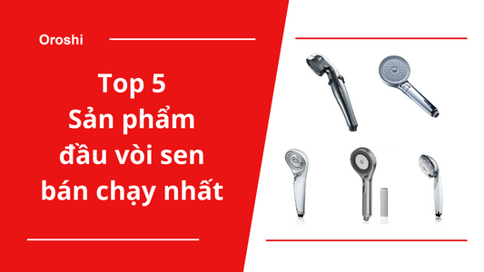 Top 5 sản phẩm đầu vòi hoa sen chăm sóc sắc đẹp đang bán chạy nhất tại Nhật Bản tháng 9 năm 2023