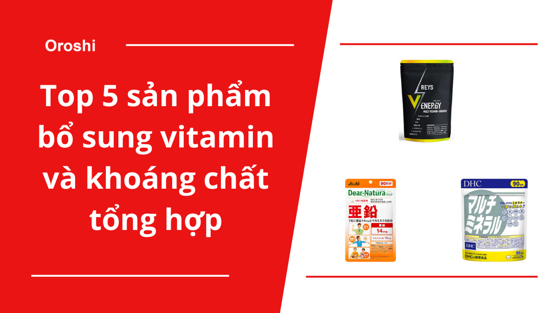Top 5 sản phẩm bổ sung vitamin và khoáng chất tổng hợp bán chạy trên Amazon tháng 9/2023