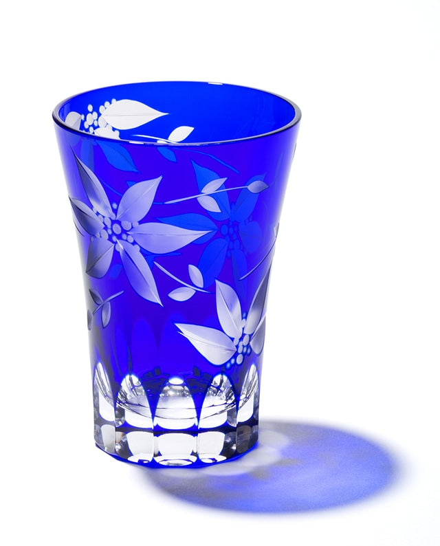 Cốc Tumbler hoa Ông Lão Edo Kiriko (4 màu)