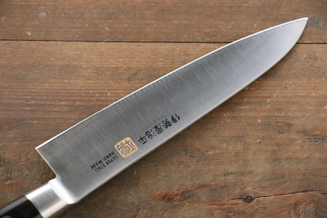 Thương hiệu Iseya Thép Molybdenum (MOL) Dao đa năng Gyuto dao Nhật 180mm chuôi dao gỗ Pakka đen