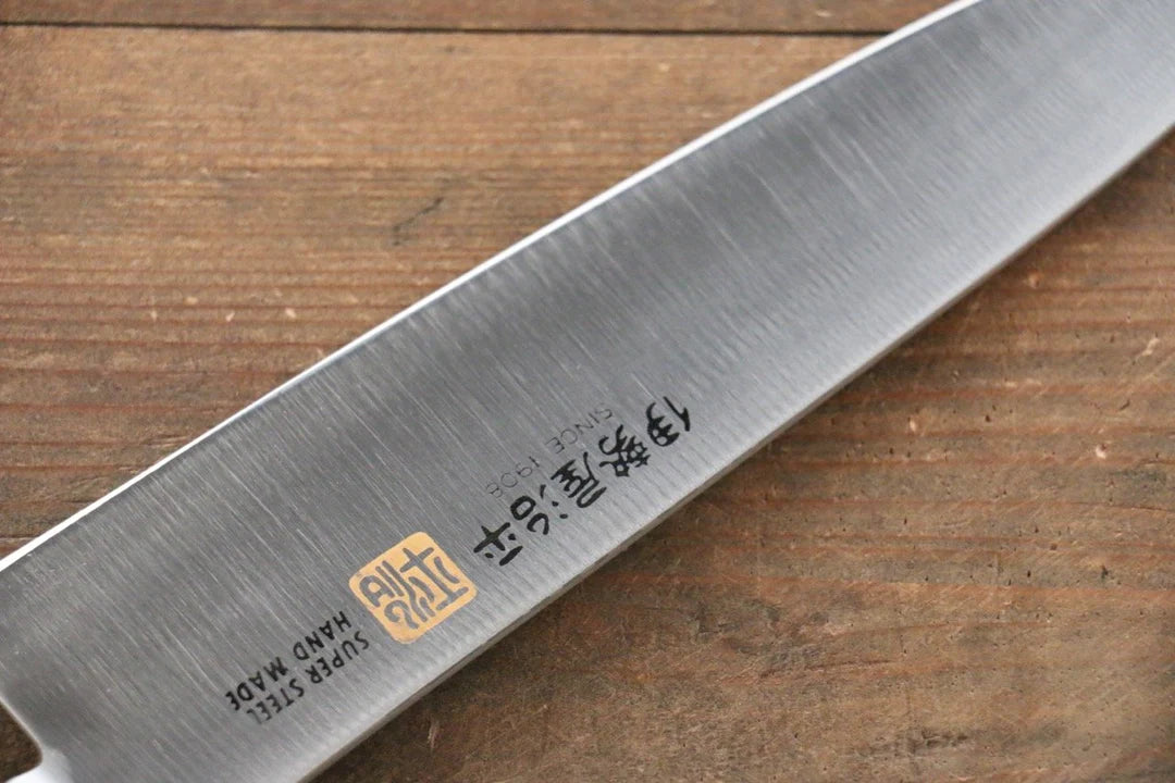 Thương hiệu Iseya Thép Molybdenum (MOL) Dao đa năng Gyuto dao Nhật 180mm chuôi dao gỗ Pakka đen