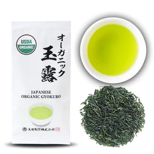 Trà Xanh Hữu Cơ Cao Cấp Gyokuro Ngọc Sương (玉 露 ) 50g, từ tỉnh Kakegawa, Nhật Bản