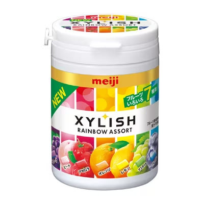 Xylish Rainbow Chewy Candy kẹo cao su trái cây - Meiji