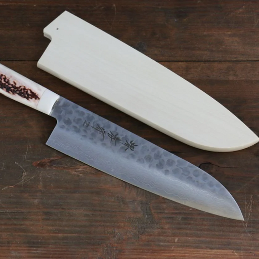 Thương hiệu Takayuki Sakai - Dao Nhật Bản Santoku AUS10 45 lớp với chuôi gạc hươu