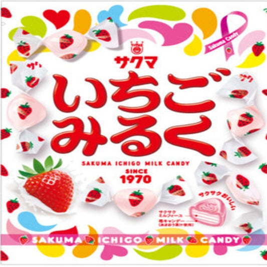 Sakuma Candy kẹo vị sữa dâu - New Japan