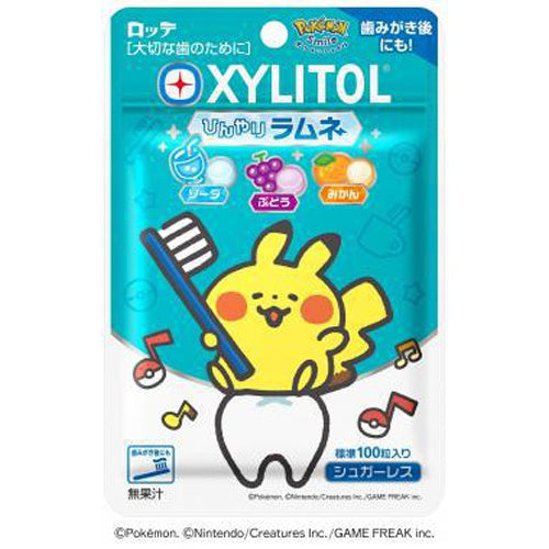 Lotte Xylitol Ramune kẹo cao su Pikachu